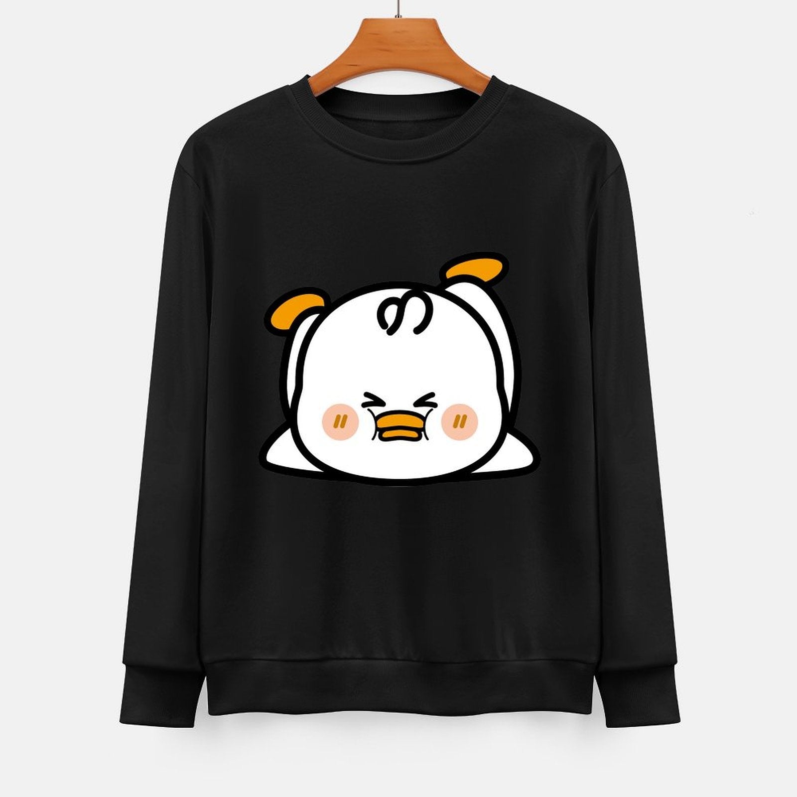 Front Patterned Long Sleeve TopClean Edges Solid